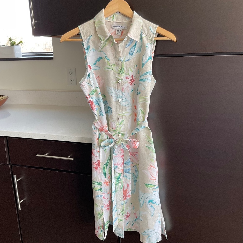 Tommy Bahama 100% Linen Shift Dress, Cool & Comfortable